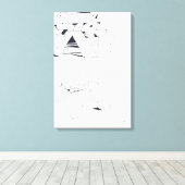 Gebäude OM Monogram Zeichne 11 Leinwand (Insitu (Holzboden))