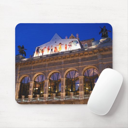 Gebäude Oper in Wien Mousepad (Mit Mouse)