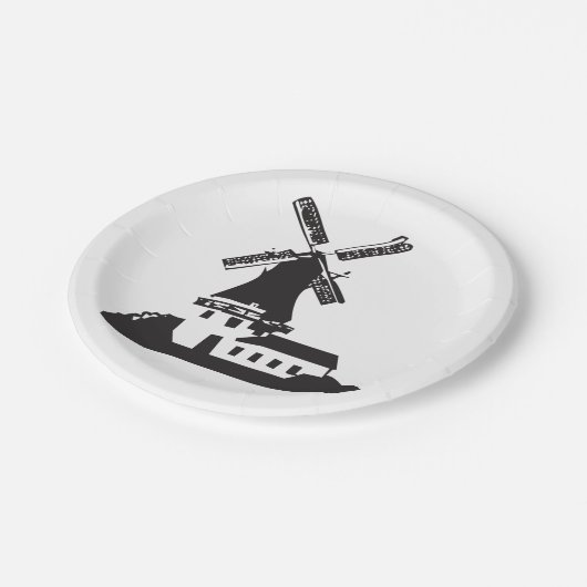 Gebäude Pappteller (Schrägansicht)