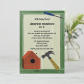 Gebäude Party Einladung (Stehend Vorderseite)