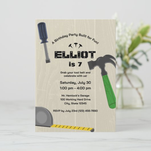 Gebäude Party Einladung (Stehend Vorderseite)