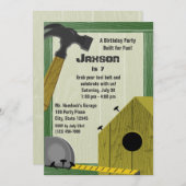 Gebäude Party Einladung (Vorne/Hinten)