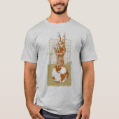 Gebäude Peace Brown Long Sleeve Raglan T-Shirt (Vorderseite)