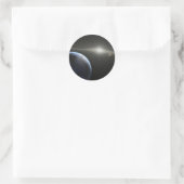 Gebäude Planets Runder Aufkleber (Tasche)