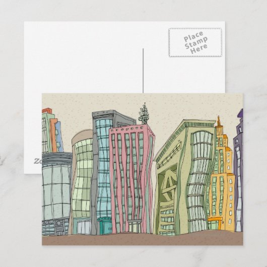 Gebäude Postkarte (Vorne/Hinten)