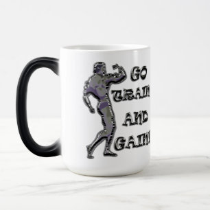 Gebäude Power Muskeltraining Fitness trinken Verwandlungstasse