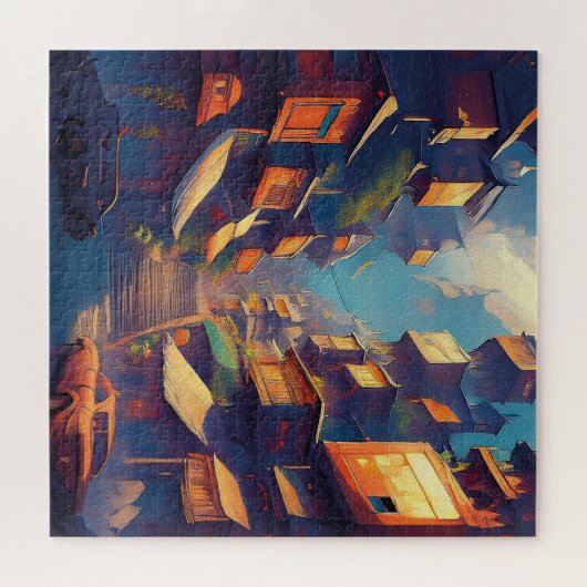 Gebäude Puzzle (Horizontal)