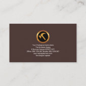 Gebäude-Rahmen-Holzkörbe Textur Visitenkarte (Rückseite)