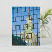 Gebäude Reflektionen Dankeskarte (Stehend Vorderseite)