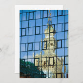 Gebäude Reflektionen Dankeskarte (Vorne/Hinten)