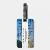 Gebäude Reflektionen Gepäckanhänger (Rückseite vertikal)