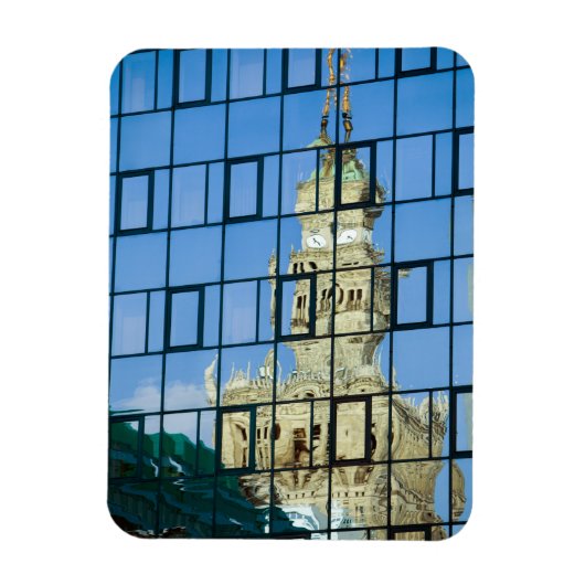 Gebäude Reflektionen Magnet (Vertikal)