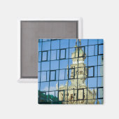 Gebäude Reflektionen Magnet (Vorderseite/Rückseite)