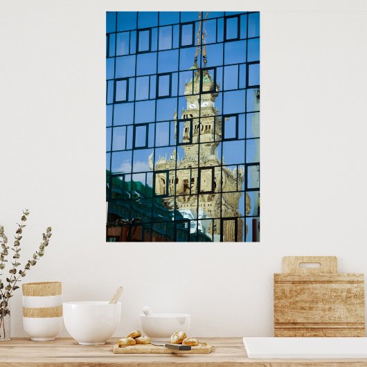 Gebäude Reflektionen Poster (Küche)