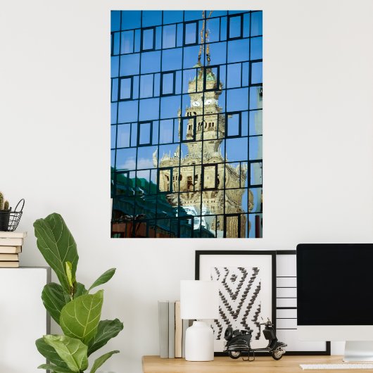 Gebäude Reflektionen Poster (Heimbüro)