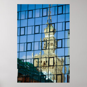 Gebäude-Reflexionen Poster