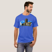 Gebäude Retro T-Shirt (Vorne ganz)
