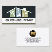 Gebäude Roof von Creative Handyman Tools Visitenkarte (Vorne/Hinten)