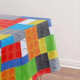 Gebäude Rot-Blau-Orange-Baumwolle Tischdecke