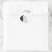 Gebäude Runder Aufkleber (Tasche)