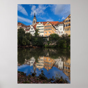 Gebäude säumen den Fluss   Deutschland Poster