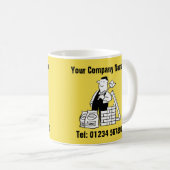 Gebäude Services Cartoon Tasse (VorderseiteRechts)