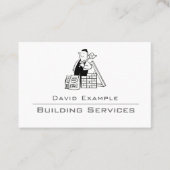 Gebäude-Services mit Illustration Business Card Visitenkarte (Vorderseite)