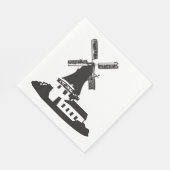 Gebäude Serviette (Ecke)