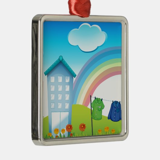 Gebäude Silbernes Ornament (Rechts)