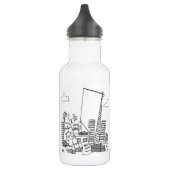 Gebäude Site Overhead Cranbetreiber Edelstahlflasche (Links)