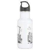 Gebäude Site Overhead Cranbetreiber Edelstahlflasche (Rückseite)