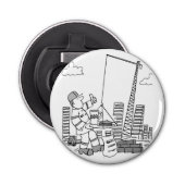 Gebäude Site Overhead Cranbetreiber Flaschenöffner (Vorderseite)