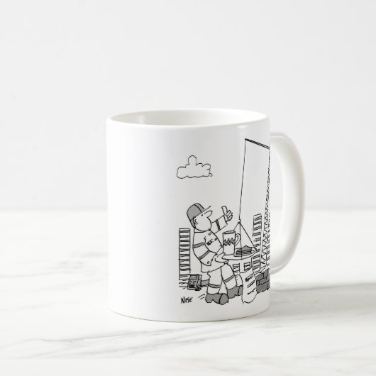 Gebäude Site Overhead Cranbetreiber Kaffeetasse (VorderseiteRechts)