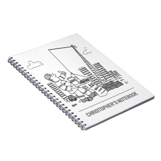 Gebäude Site Overhead Cranbetreiber Notizblock (Rechte Seite)