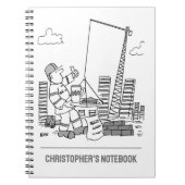 Gebäude Site Overhead Cranbetreiber Notizblock (Vorderseite)