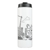 Gebäude Site Overhead Cranbetreiber Thermosbecher (Vorderseite)