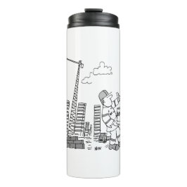 Gebäude Site Overhead Cranbetreiber Thermosbecher