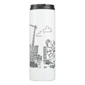 Gebäude Site Overhead Cranbetreiber Thermosbecher (Rückseite)