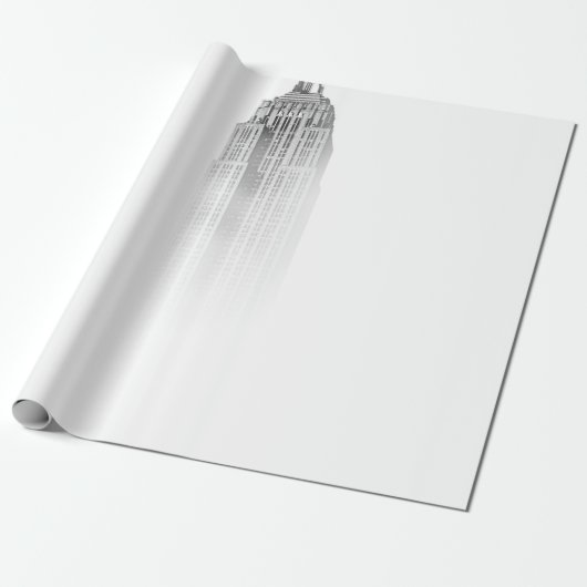 GEBÄUDE SKETCH GESCHENKPAPIER (Ungerollt)