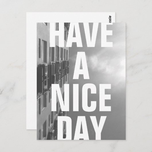 Gebäude & Sky Postkarte (Vorne/Hinten)