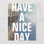 Gebäude & Sky Postkarte (Vorderseite)