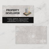 Gebäude Sky Scraper | Bauträger Visitenkarte (Vorne/Hinten)