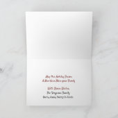 Gebäude Snowman Personalisiert Card Feiertagskarte (Innenseite)