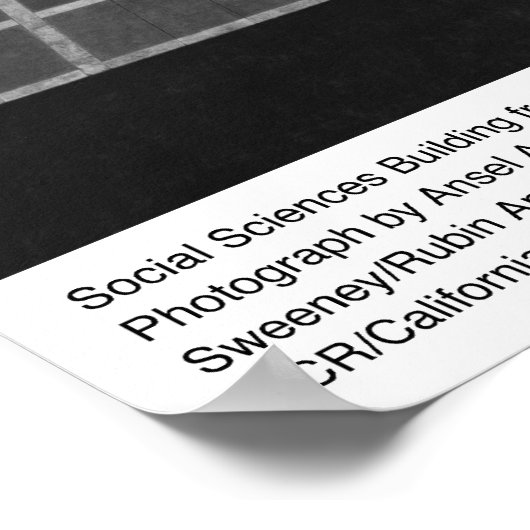 Gebäude Sozialwissenschaften, UCLA, 1966 Poster (Ecke)