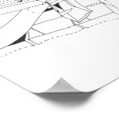 Gebäude Spiele 3 Stapelbriefe Zeichnete 18 P Poster (Ecke)