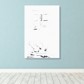 Gebäude Spiele mit Briefen Zeichnete 8 Leinwand (Insitu (Holzboden))