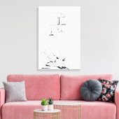 Gebäude Spiele mit Briefen Zeichnete 8 Leinwand (Insitu (Wohnzimmer))