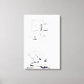 Gebäude Spiele mit Briefen Zeichnete 8 Leinwand (Vorderseite)