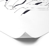 Gebäude Spiele mit VF Monogram Cubes Zeichnete 12 Poster (Ecke)