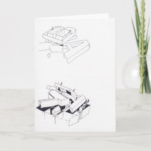 Gebäude Spiele Zeichnete 7 mit B und A Monogram (Vorderseite)